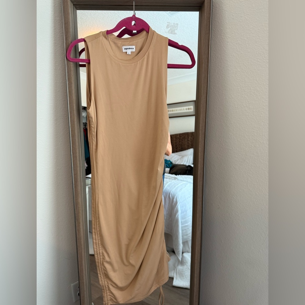 Superdown Tan Midi Dress